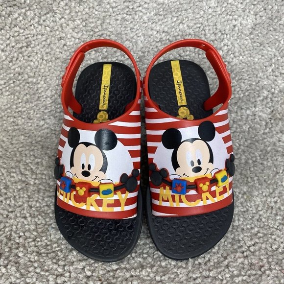 Disney Ipanema Mickey Mouse Sandals Made In Brazil TODDLER US Size 8 - Picture 3 of 10